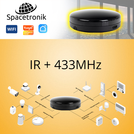 Pilot WiFI 2w1 IR + 433 Mhz Spacetronik SL-IR31-2
