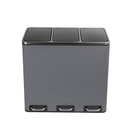 Funky Trash Can Gray Black Spacetronik Potrójny