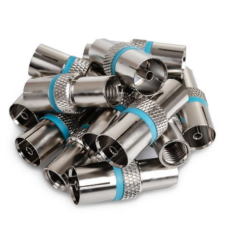 Gniazdo TV IEC żeńskie TWISTED TV-IECF02 50szt