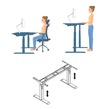 Spacetronik SPE-223HB elektrischer Tischständer