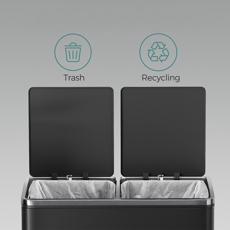 Funky Trash Can Ink Black Spacetronik Podwójny