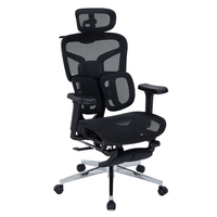 Regulowany Fotel biurowy 4D SPRINGO-01 Czarny