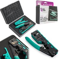 Zestaw przelotowy z zaciskarką i wtykami RJ PT-S02