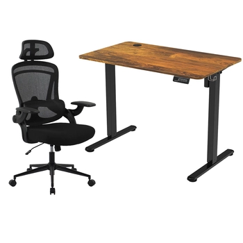 Zestaw -10% Elektryczne biurko Moris SPE-O111WL i Fotel biurowy Doris 11