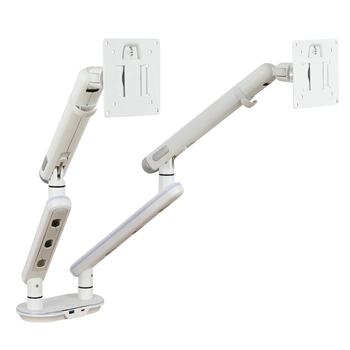 Podwójne Ramię do Monitora SPAF120LUW Białe