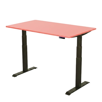 Stelaż elektryczny Spacetronik SPE-222OB Vegard + blat MDF premium czerwony