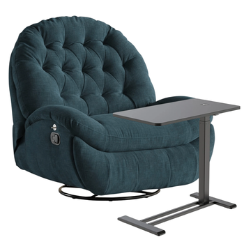 Zestaw wypoczynkowy fotel Spacetronik Flax 04M + stolik regulowany BUDDY