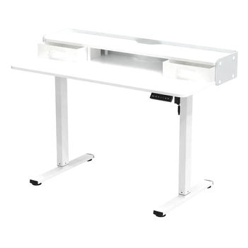 Biurko Elektrycznie Regulowane 120x60 z półkami z pamięcią białe