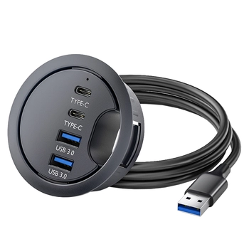 Hub do biurka 2x USB 3.0 + 2x USB-C