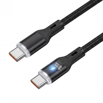 Kabel LED silikonowy USB-C do USB-C 0.5m