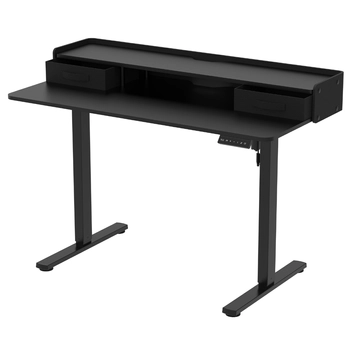 Biurko Elektryczne SPEF134BB 120x60 z Szufladą i USB z pamięcią czarne