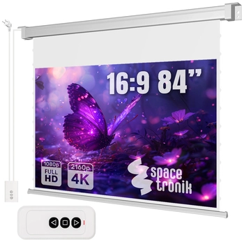 Elektryczny Ekran Projekcyjny SST Ścienny 84"