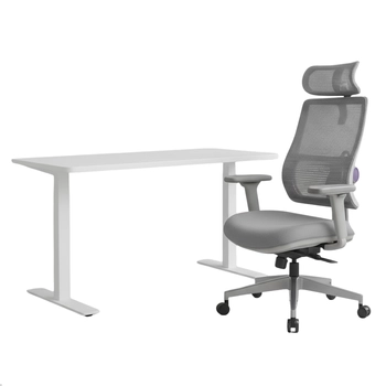 Zestaw regulowany biurko elektryczne SPE-O111 120×60 + krzesło LUMBO 11