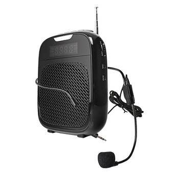 Przewodowy wzmacniacz głosu mikrofon SP-VA11 +FM