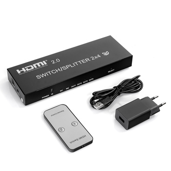 Matrix HDMI 2/4 Spacetronik SPH-M241 4K 60Hz