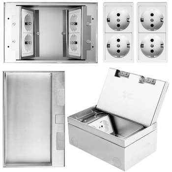 Gniazdo podłogowe puszka  Spacetronik SPS-W44S_V3